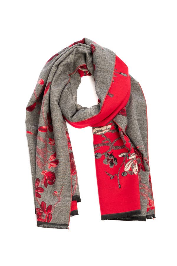 Floral Printed Reversible Scarf