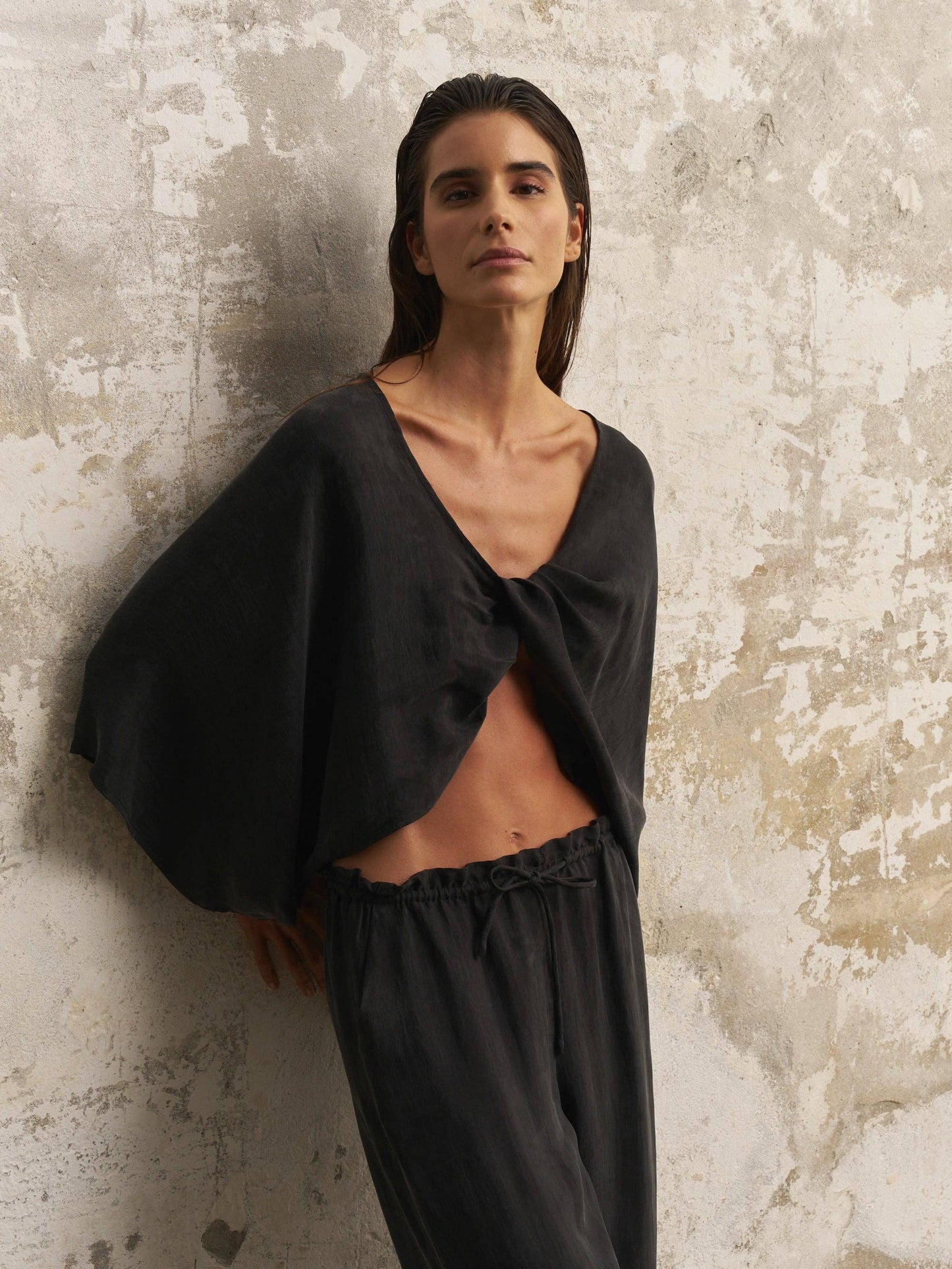 Lucid Flow Tie Pants - Black