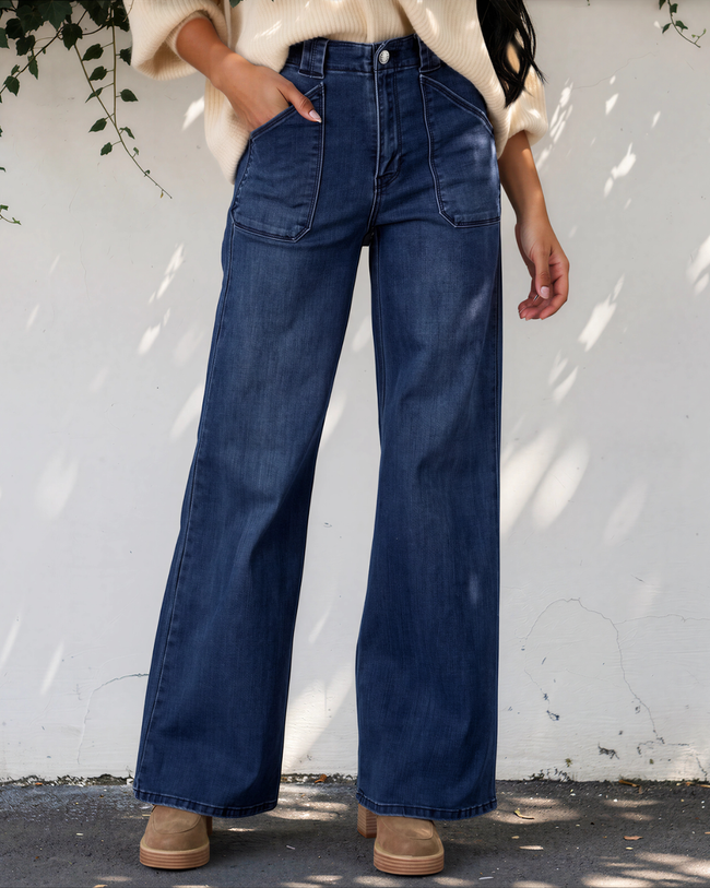 Blakely Daily Fashion Straight Leg Mid-rise Shift Jeans