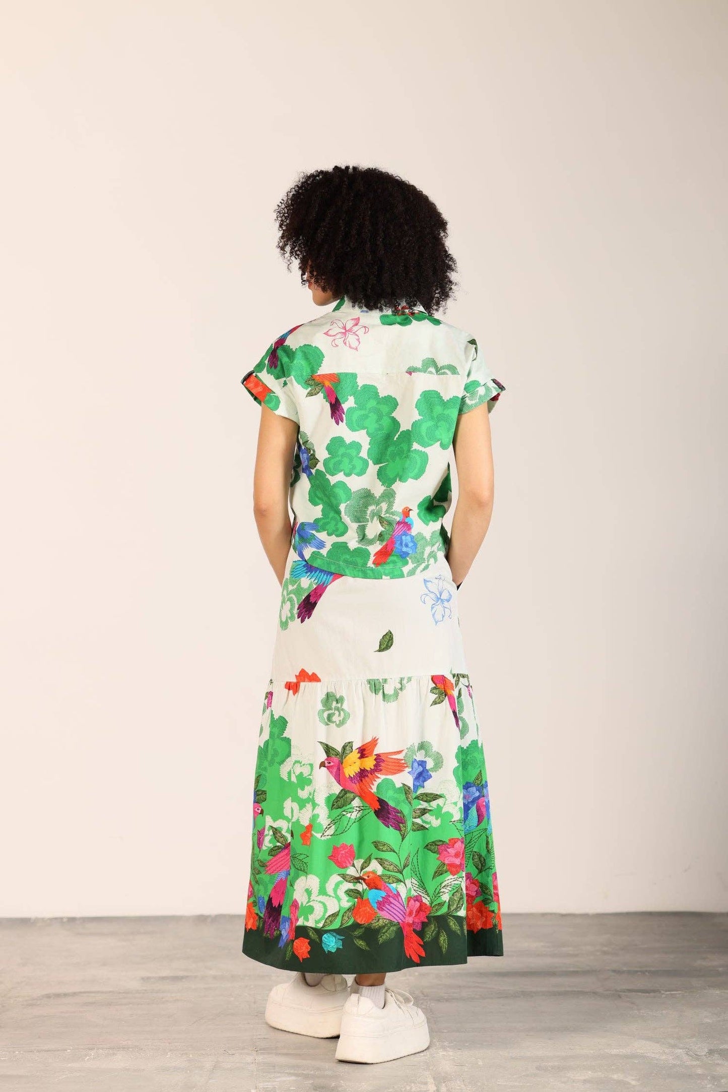 FOREST FLUTTER ZIA TOP