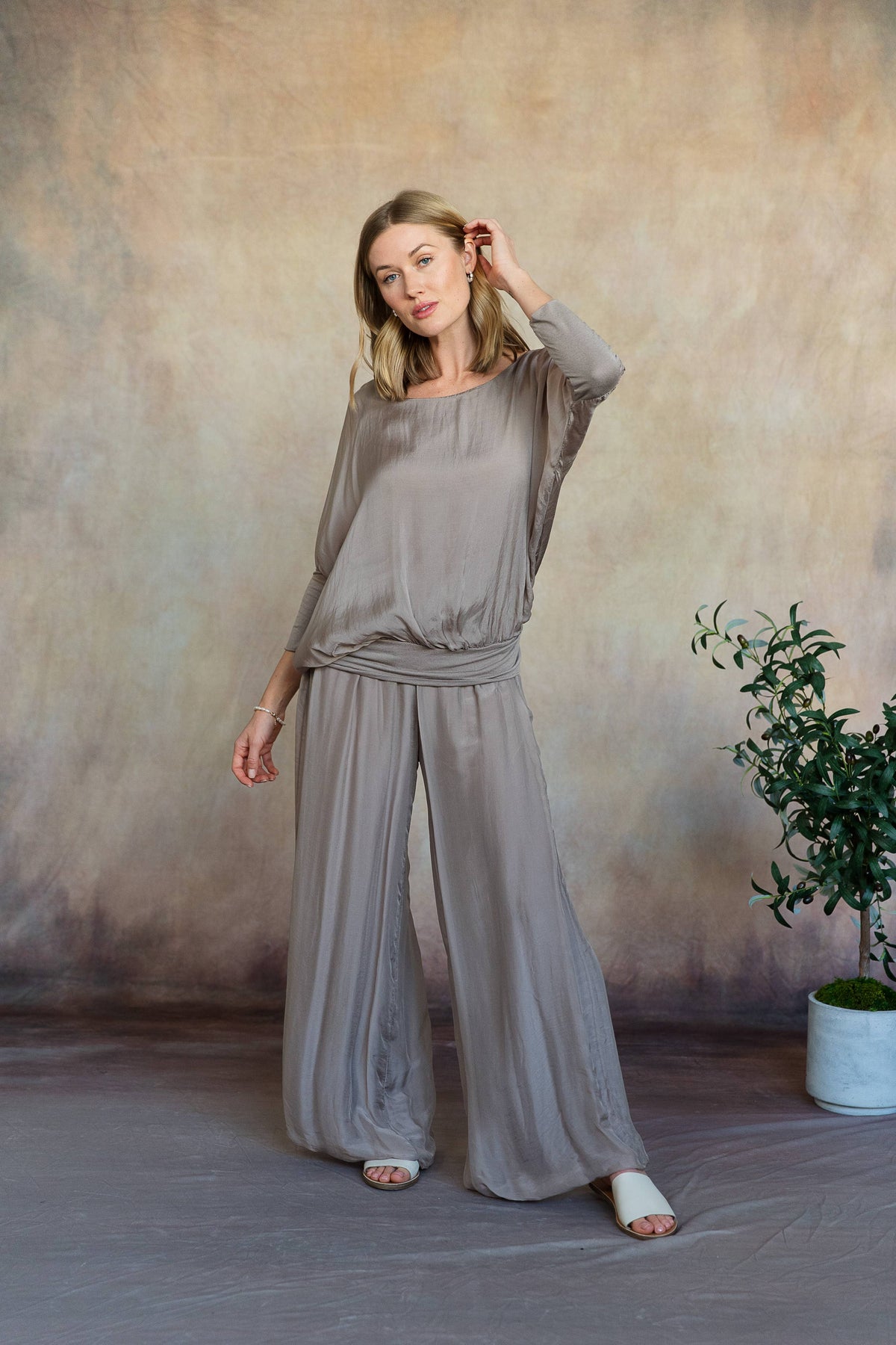 Madelyn Italian Silk Pants