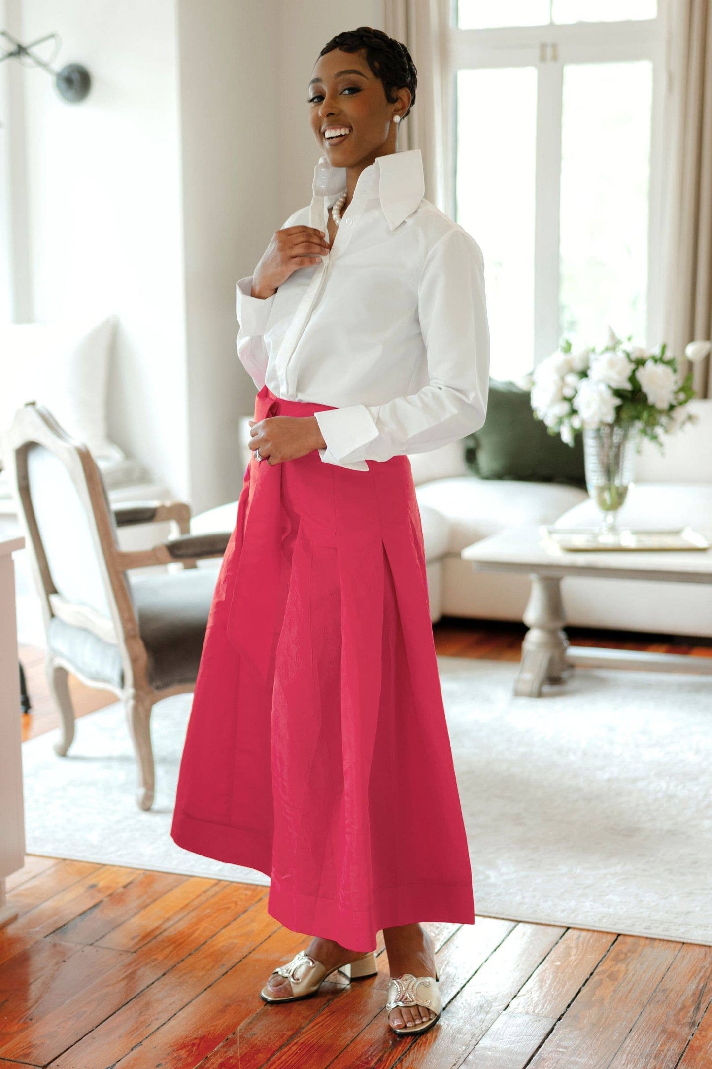 Lizzy Taffeta Skirt