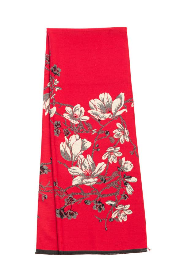 Floral Printed Reversible Scarf