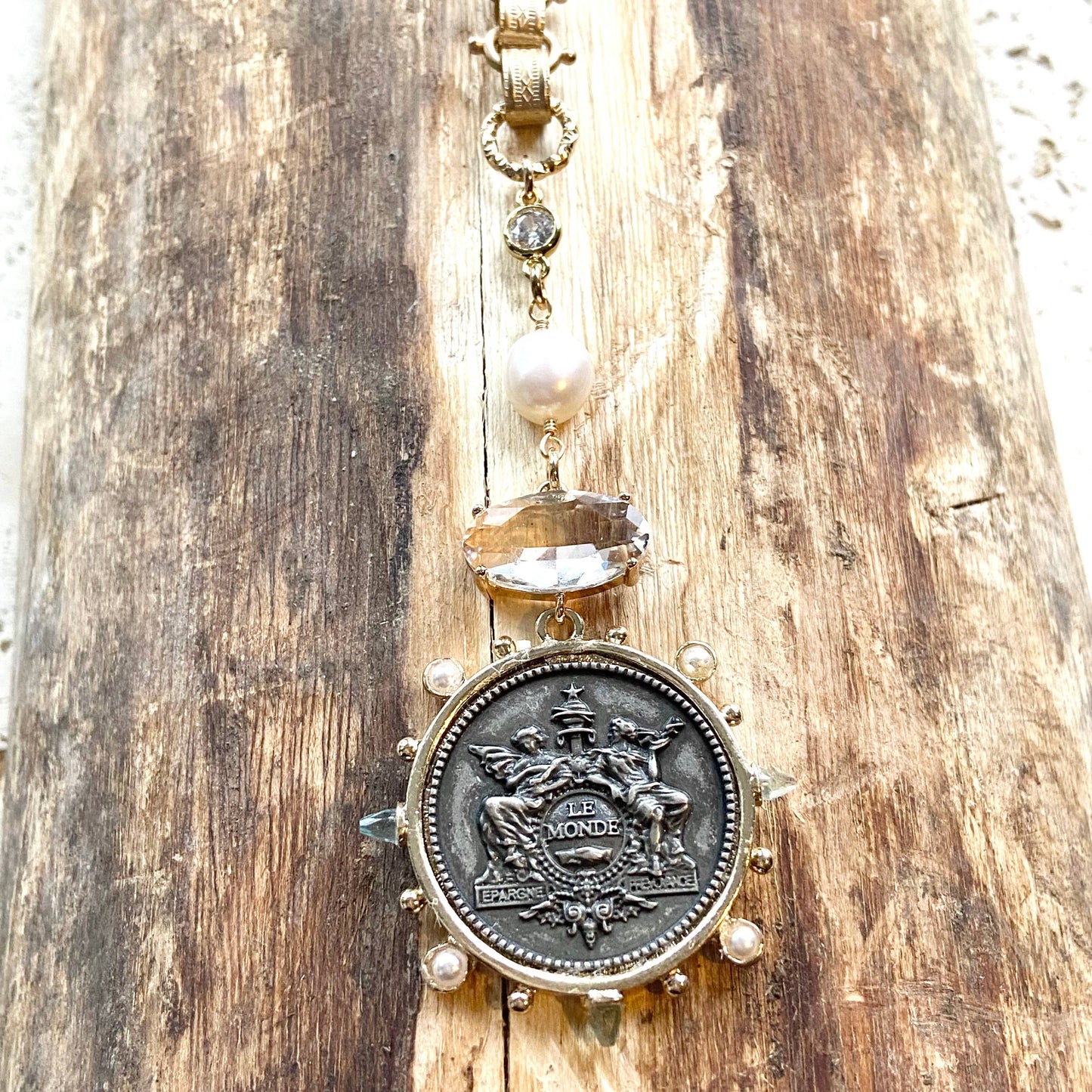 French medallion coin horse jewelry boutique fall