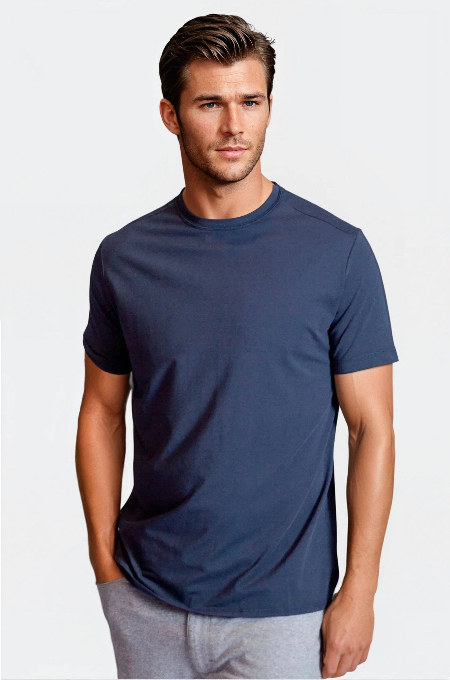 Cinqo T-Shirt 3 Pack - White/Blue Night/Black