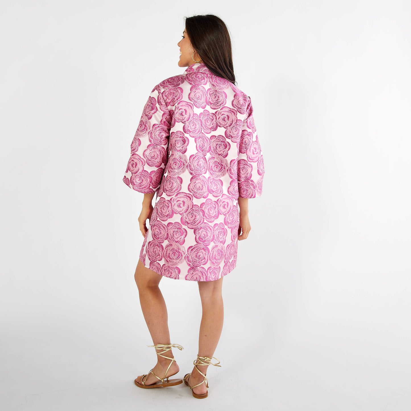 Keri Jacquard Rose Dress