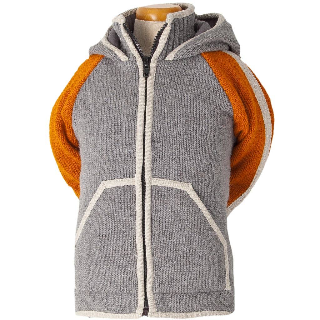 Shefford - kids' wool knit hooded sweater