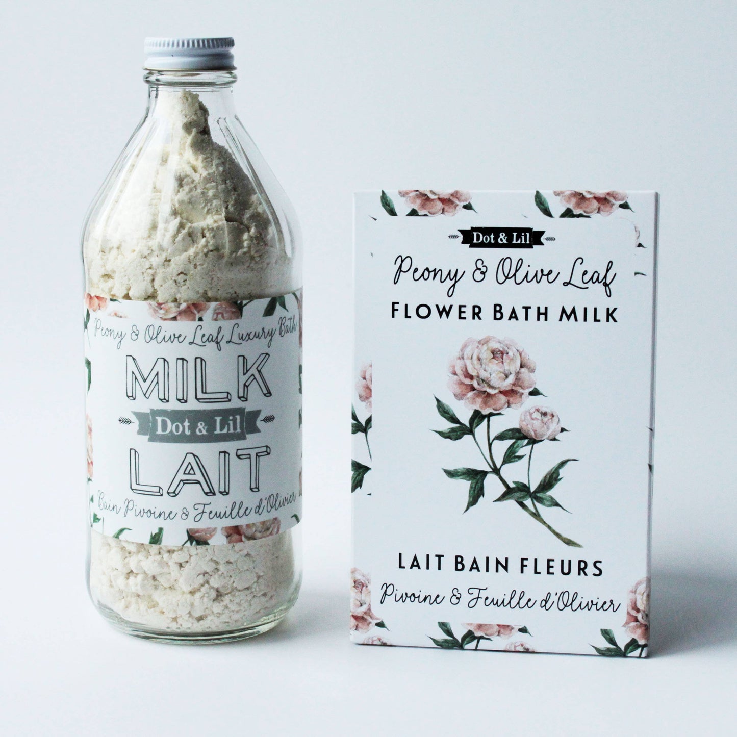Peony & Olive Leaf Flower Bath Milk Sachet