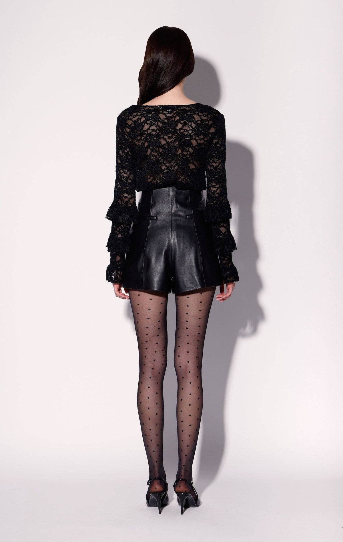 Paloma Top, Black Lace