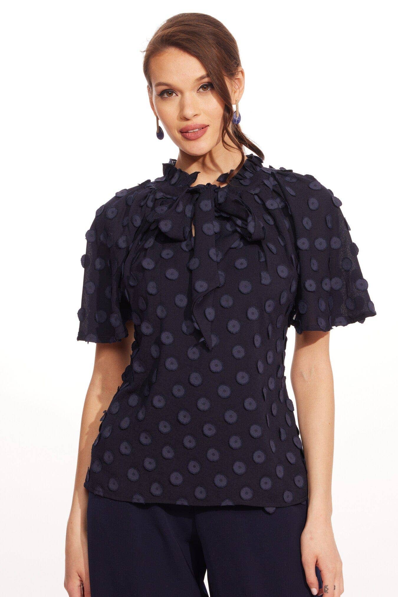 Delani Top – Sapphire Dots