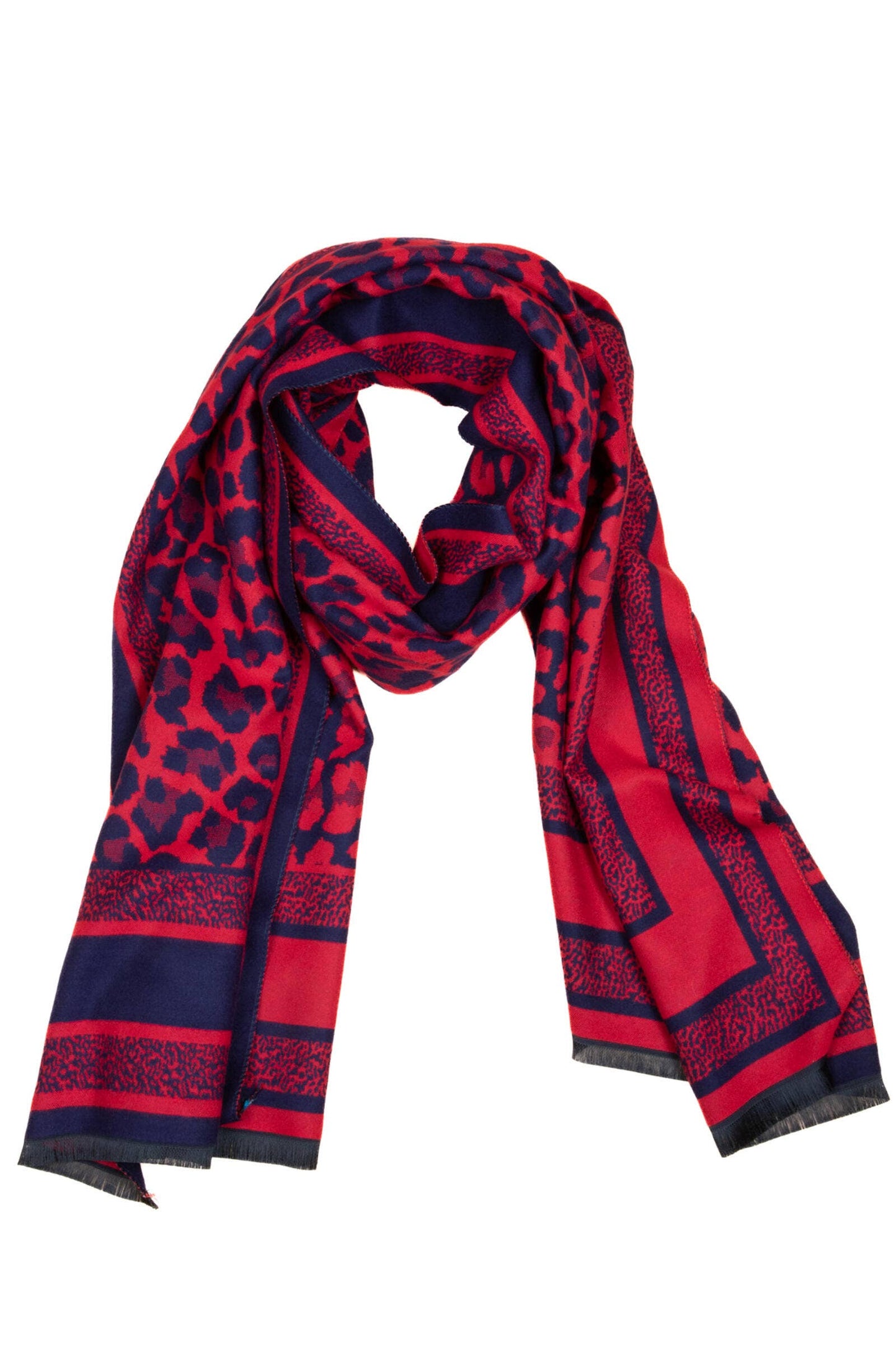 Reversible Leopard Pattern Scarf