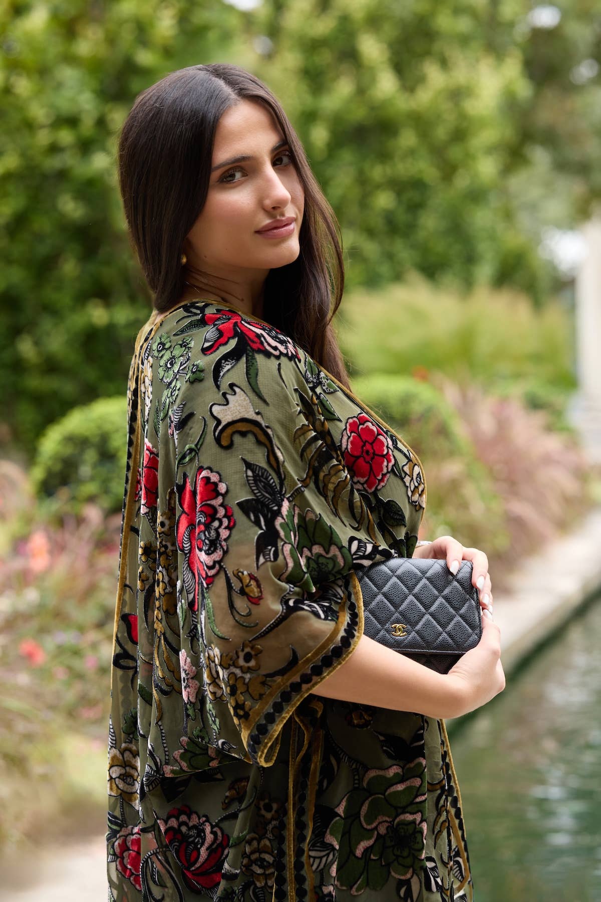 Velvet Muse Burnout Kimono