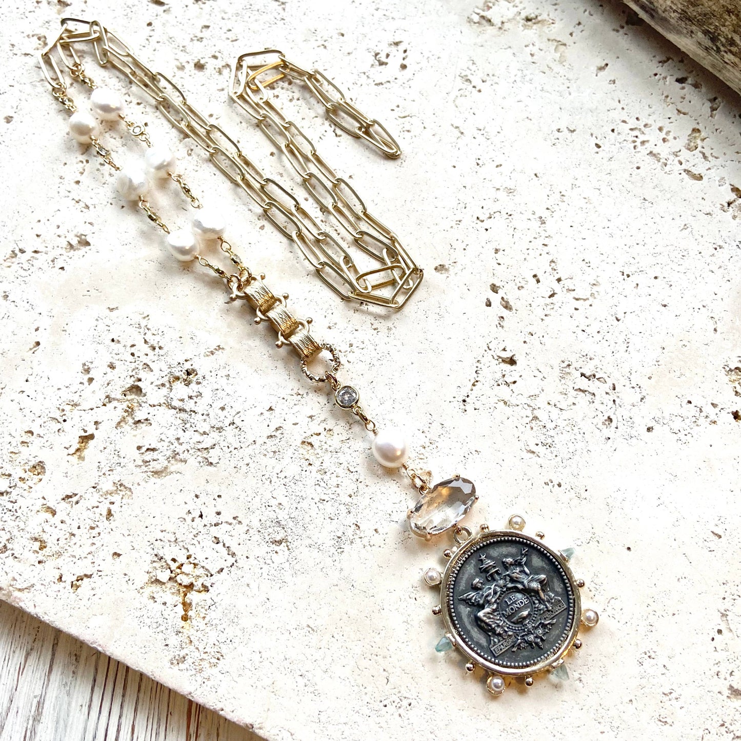 French medallion coin horse jewelry boutique fall