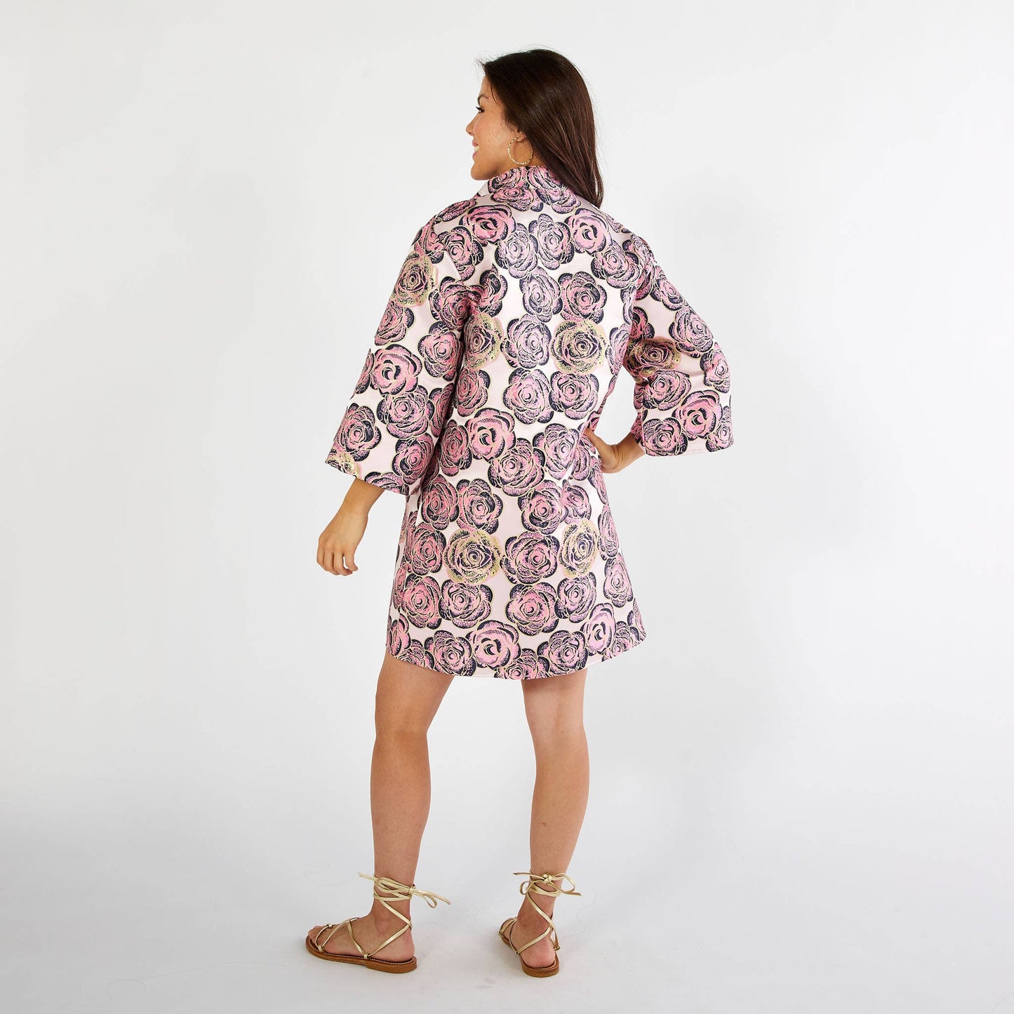 Keri Jacquard Rose Dress