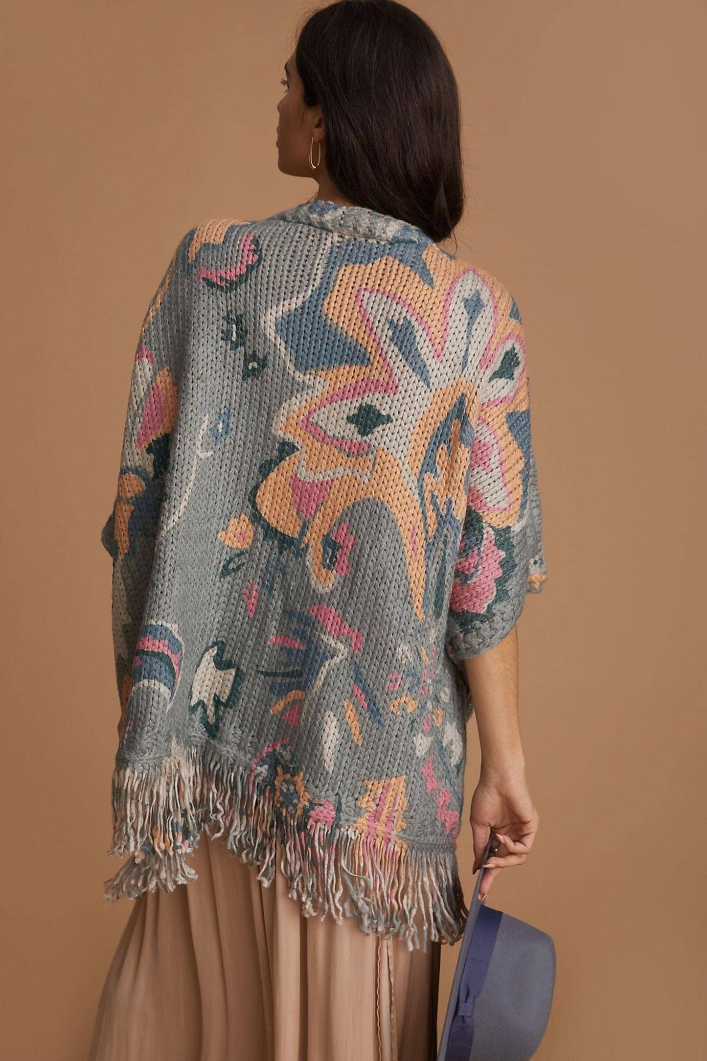 Knit Tassel Kimono