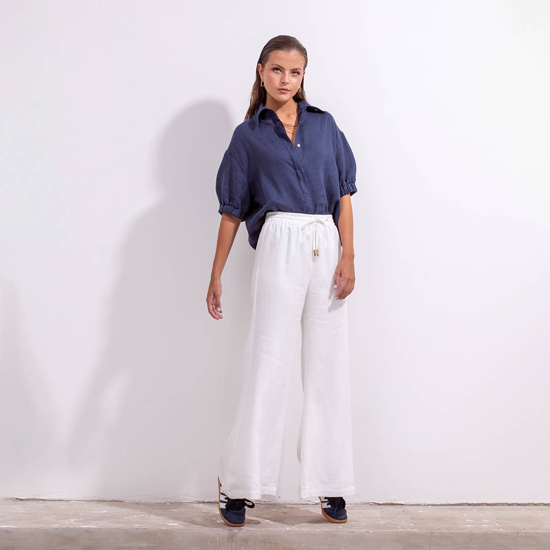 MAR SHIRT BLUE LINEN