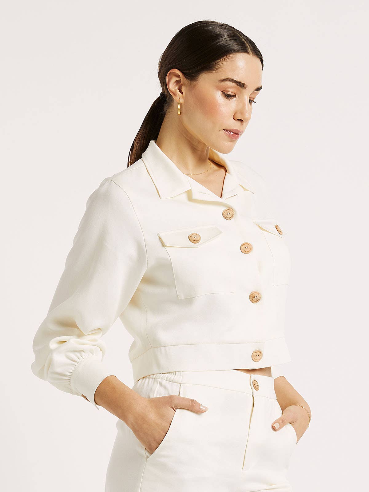 Tencel Cropped jacket