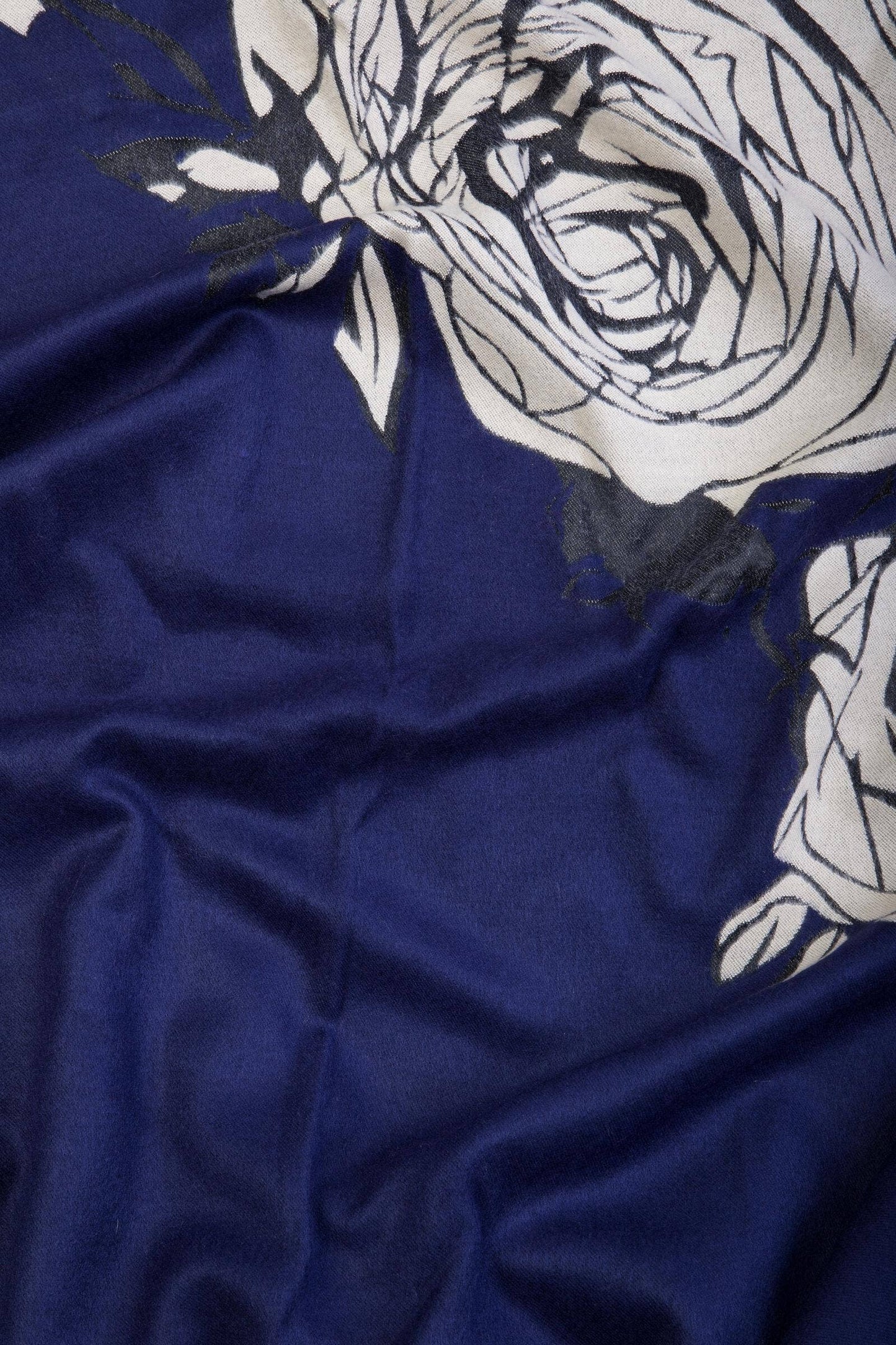 Fiore Reversible Rose Pattern Scarf