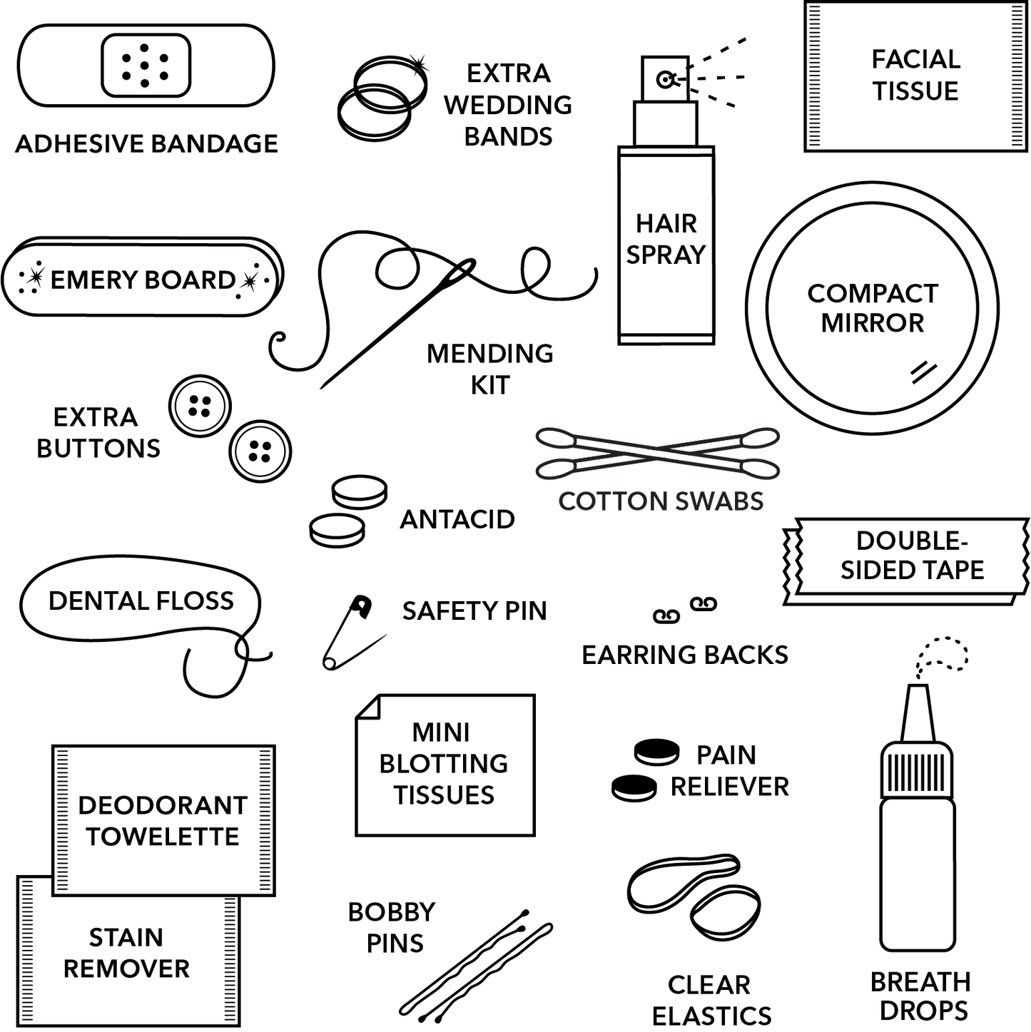 Pearl Minimergency Kit for Brides | Wedding Gifts