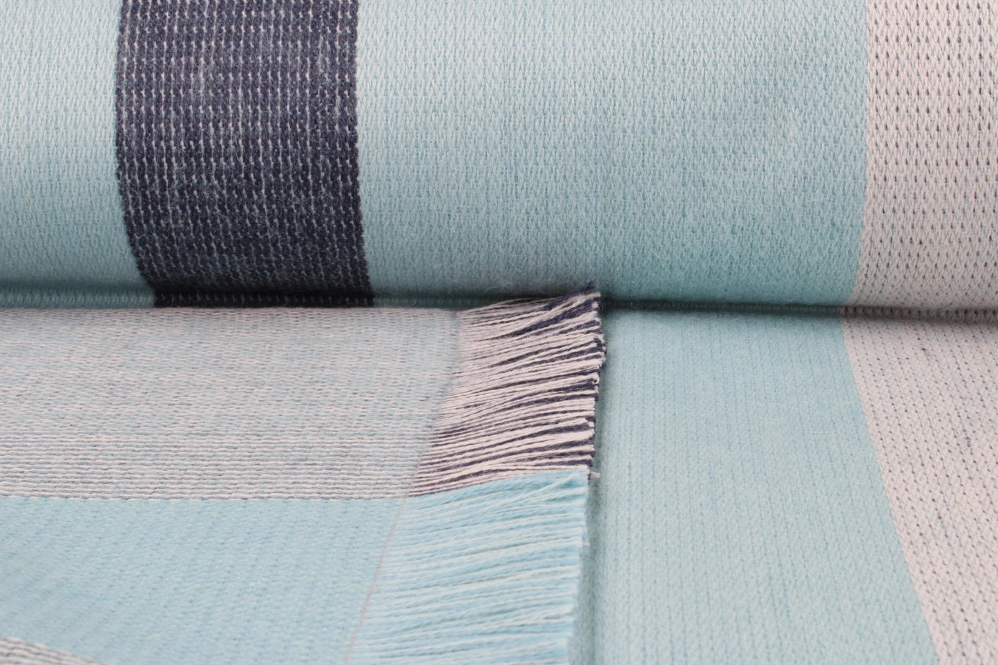 Alpaca Reversible Throw - Cool Agave
