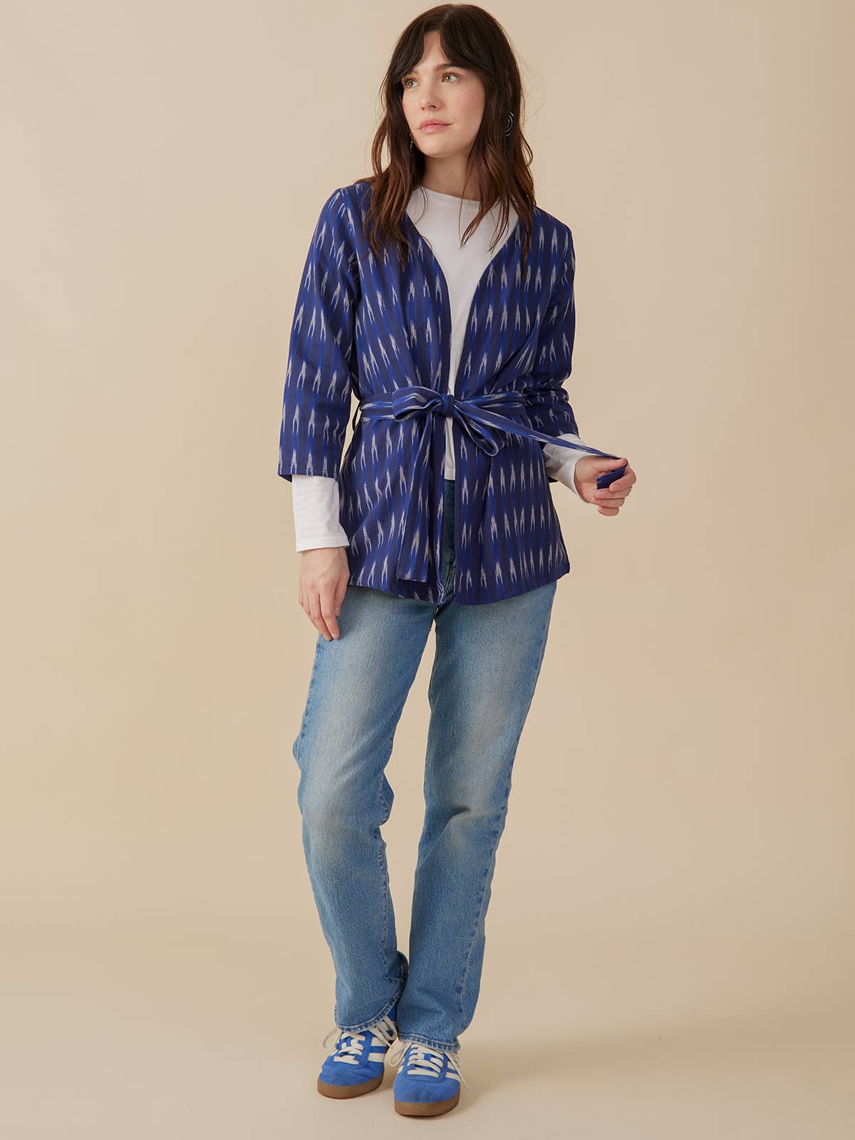 Crossroads Jacket Sapphire Ikat