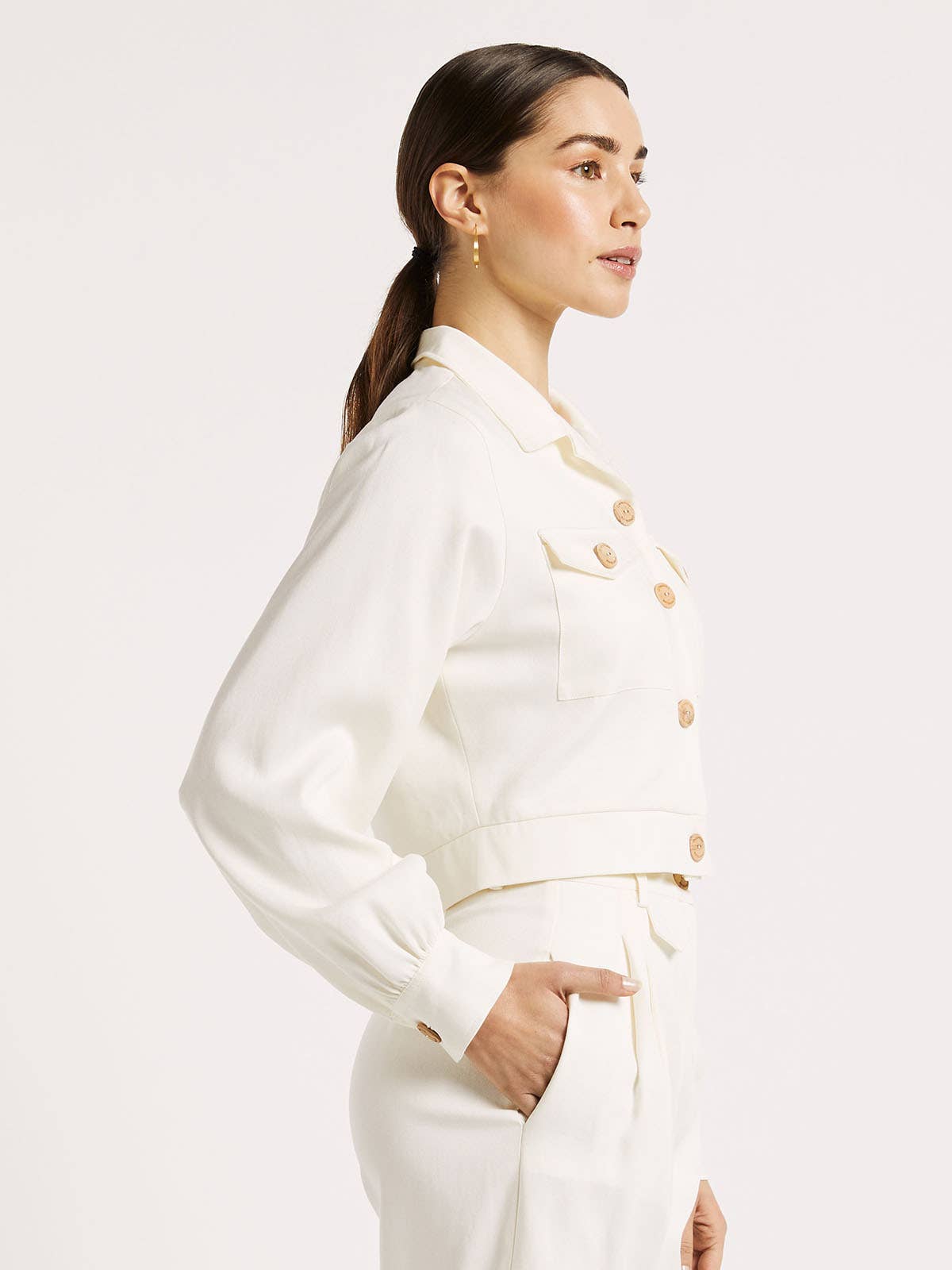 Tencel Cropped jacket