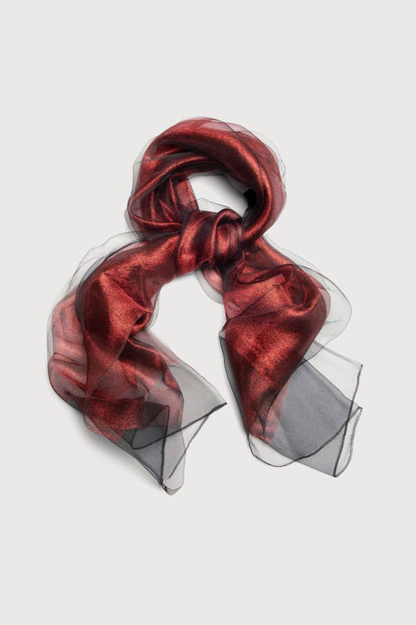 Silk Glitter Ombre Scarf