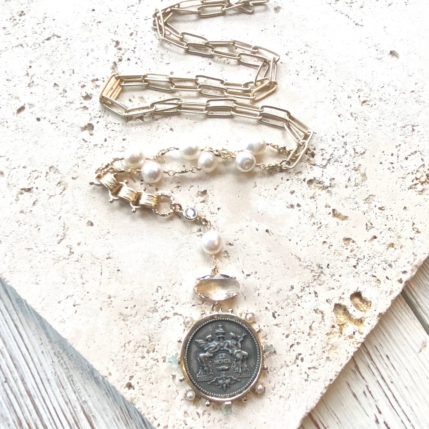 French medallion coin horse jewelry boutique fall