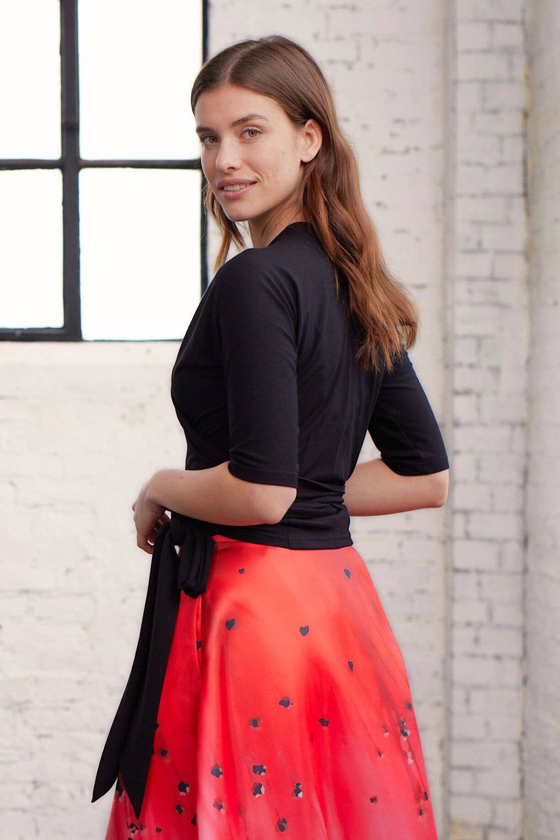Black wrap top