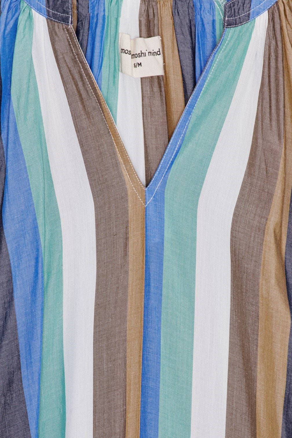 Sun dress silky stripe