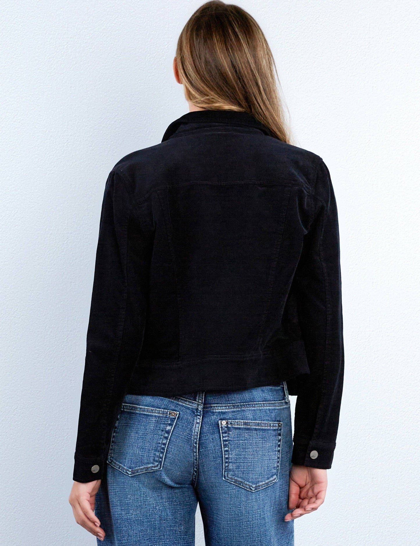 Cropped Cord Jean Jacket