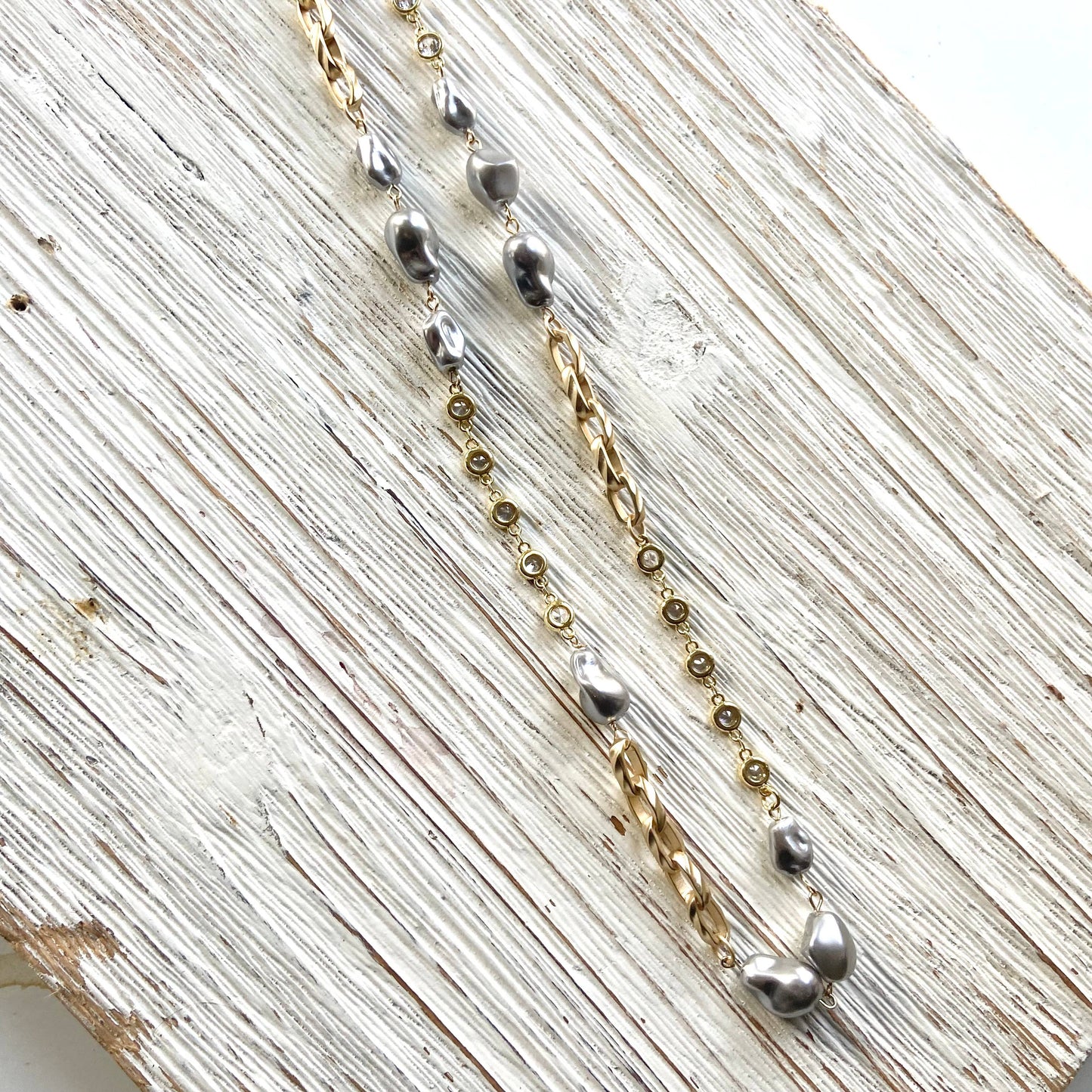 Long layering modern vintage necklace boutique jewelry