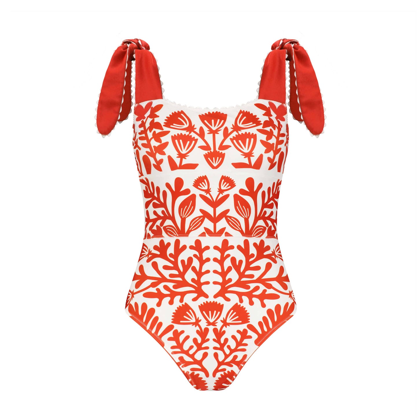 Red Coral Reversible One-Piece Swimsuit