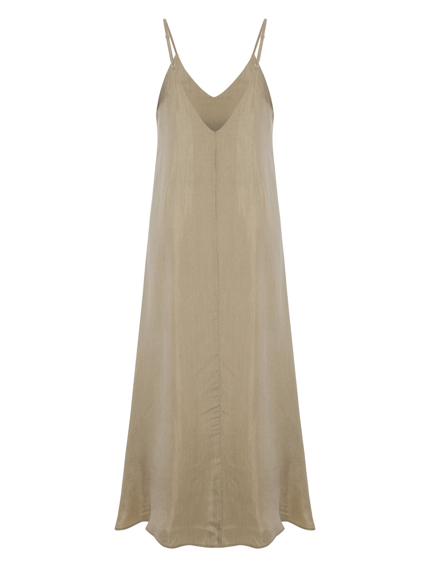 Lucid Flow Maxi Dress - Khaki Green