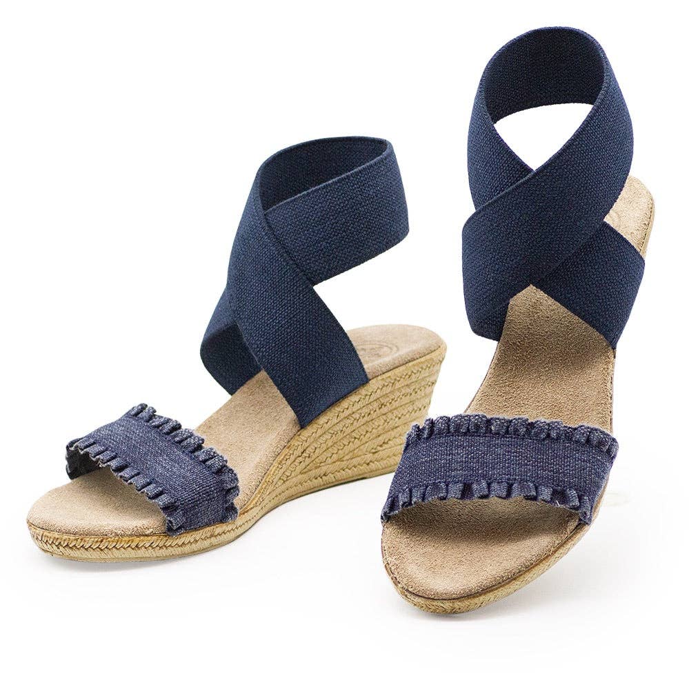 Carolina - Wrap-Up Ankle Espadrille Wedge