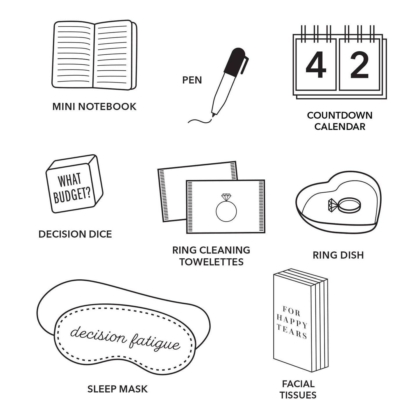 Wedding Planning Kit | Blush, Engagement Gifts