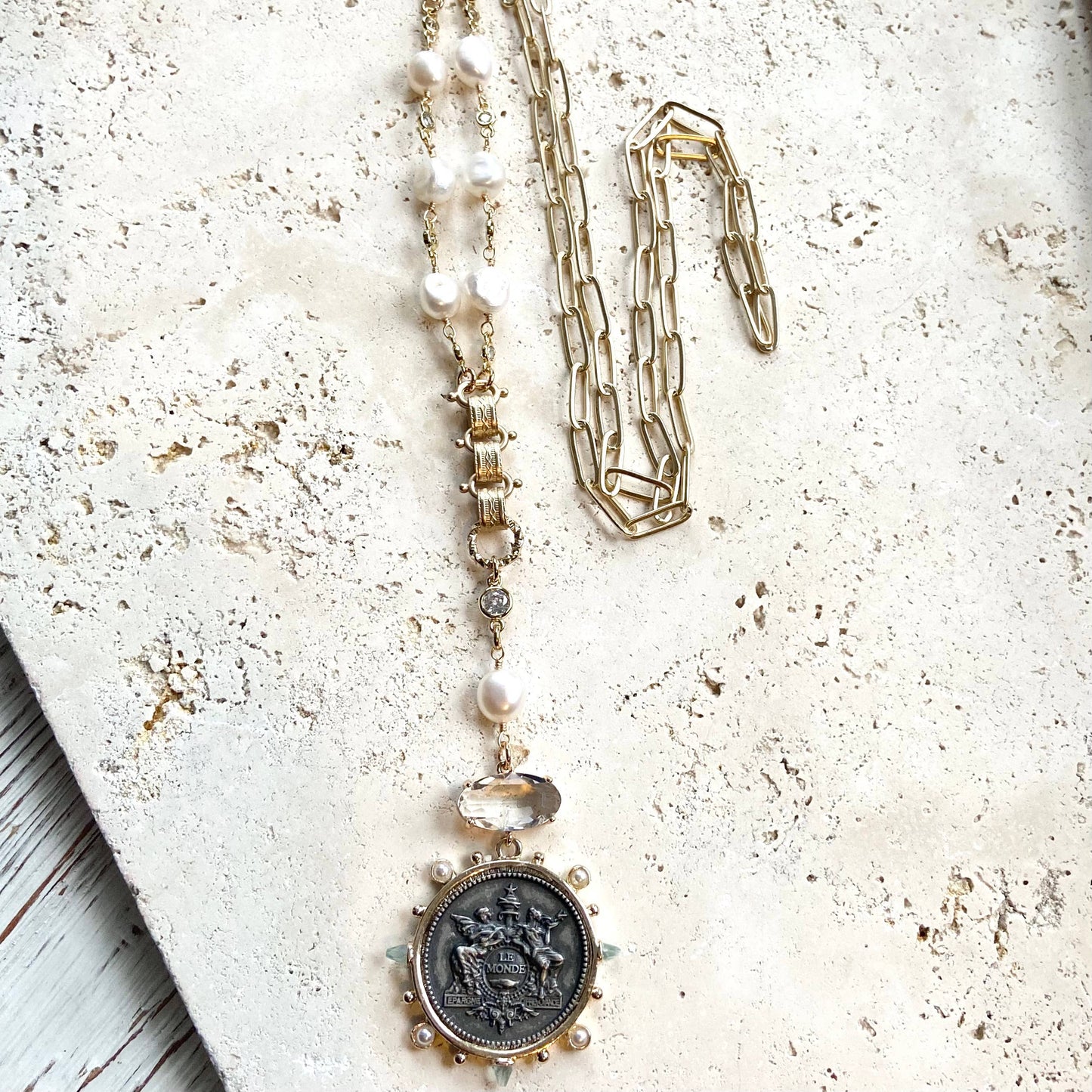 French medallion coin horse jewelry boutique fall