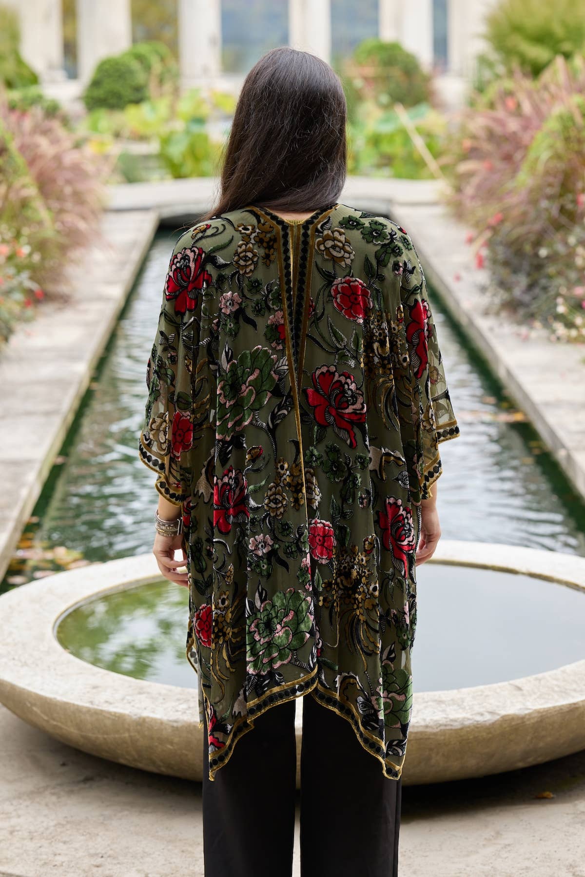 Velvet Muse Burnout Kimono