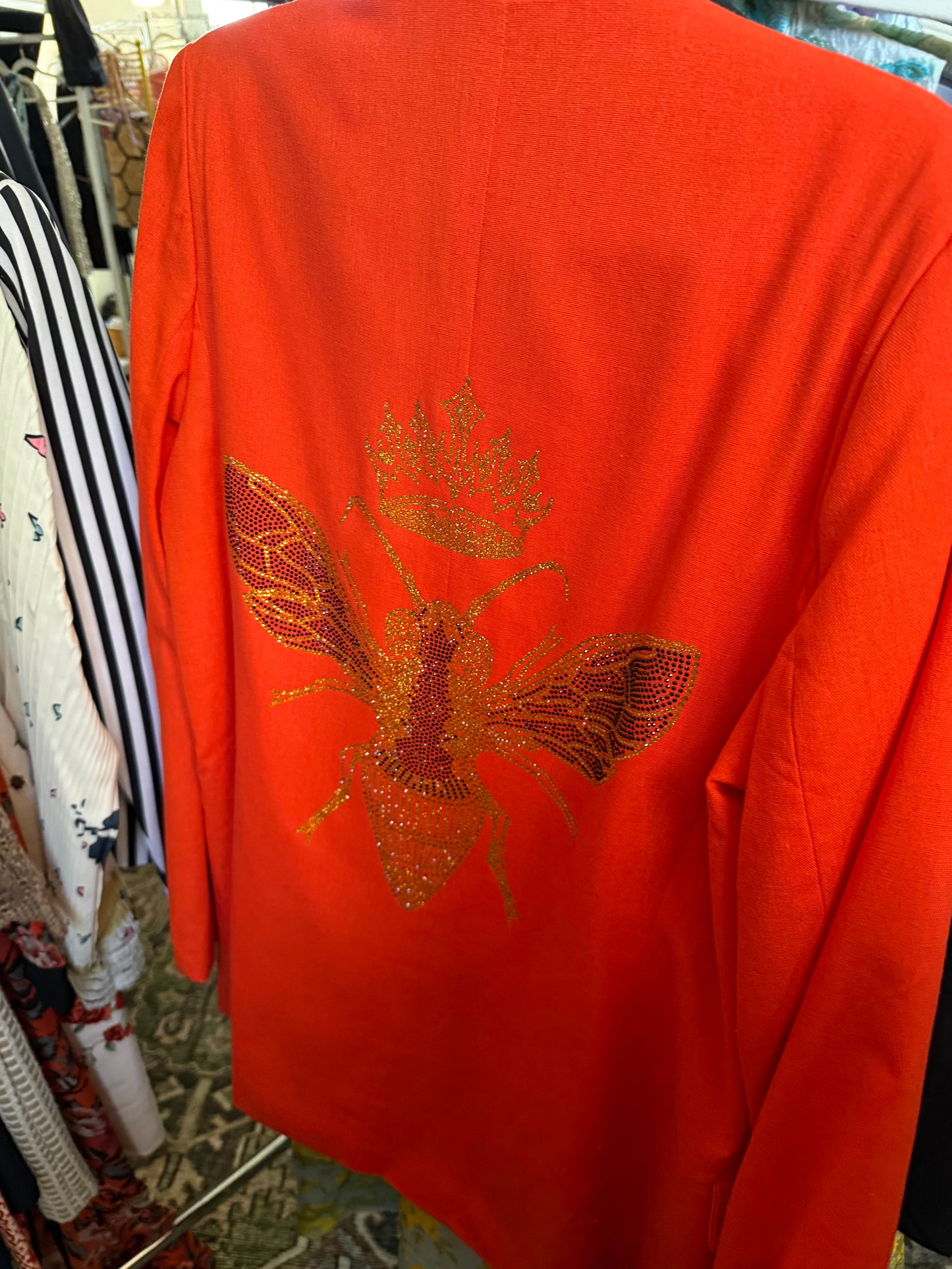 Moving Forward Designs Rhinestone Queen Bee Blazer