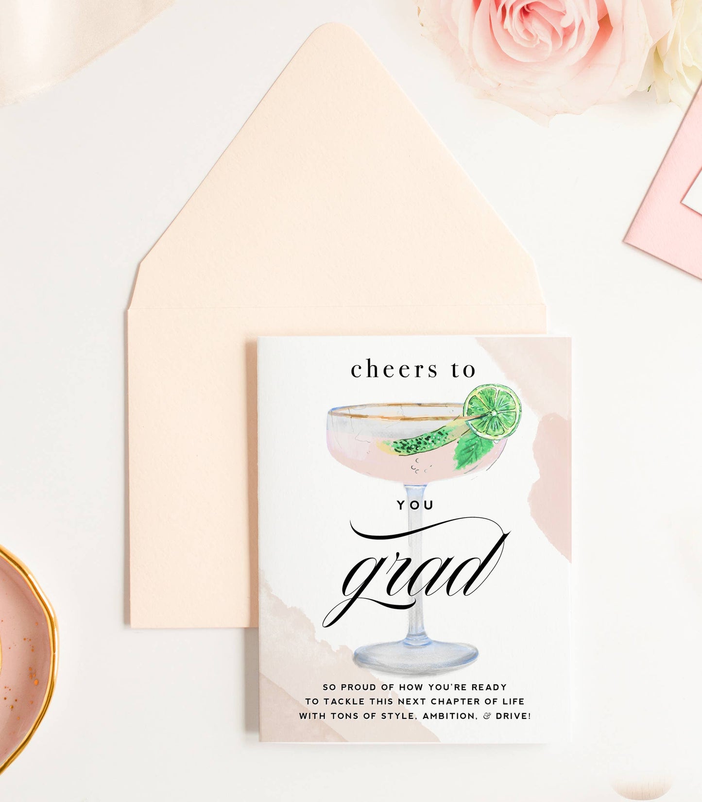 Champagne Cheers to You Grad - Graduation Greeting Card 2024