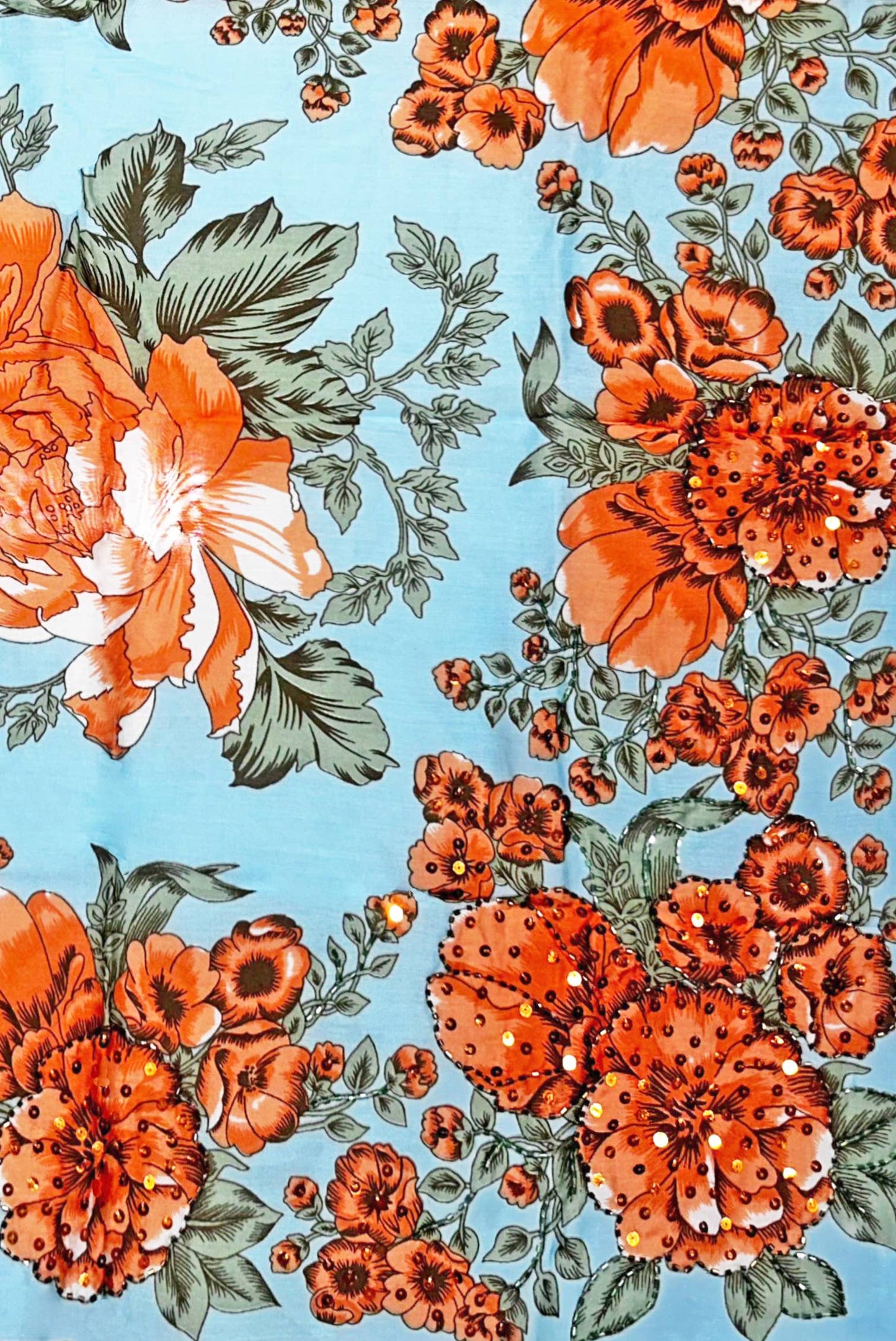 Beauty Hand Embellished Bandana Scarf