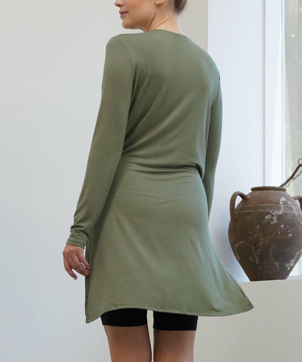 BAMBOO LONG OPEN CARDIGAN