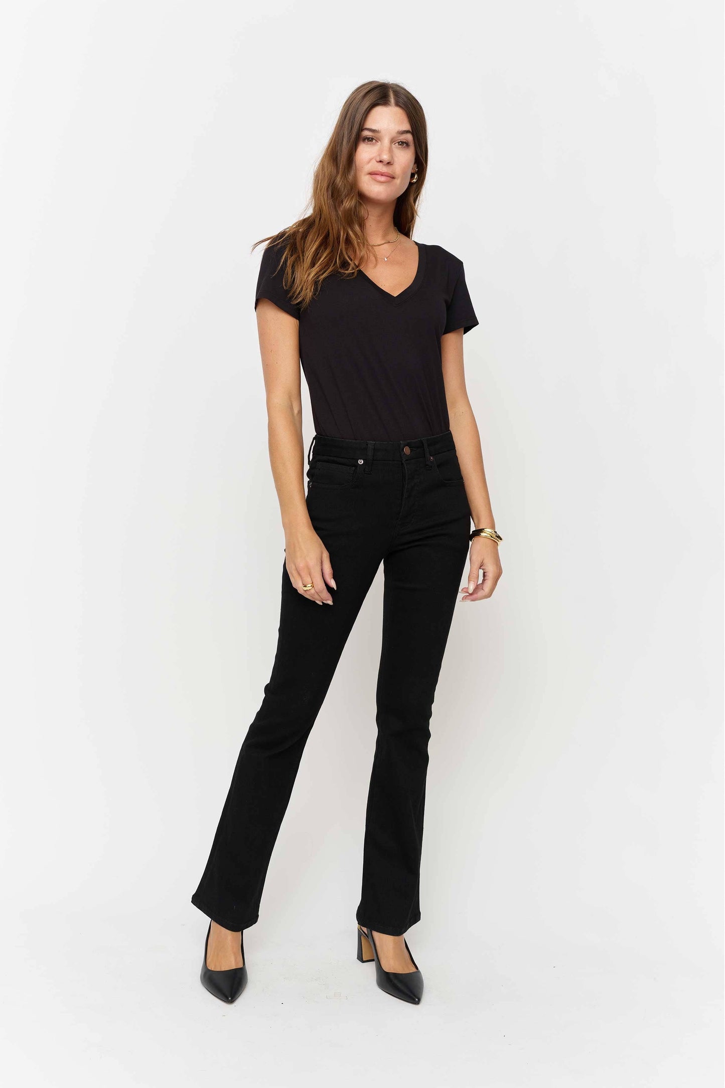Stanley Mid Rise Boot Cut Sculpt+, Jet Black