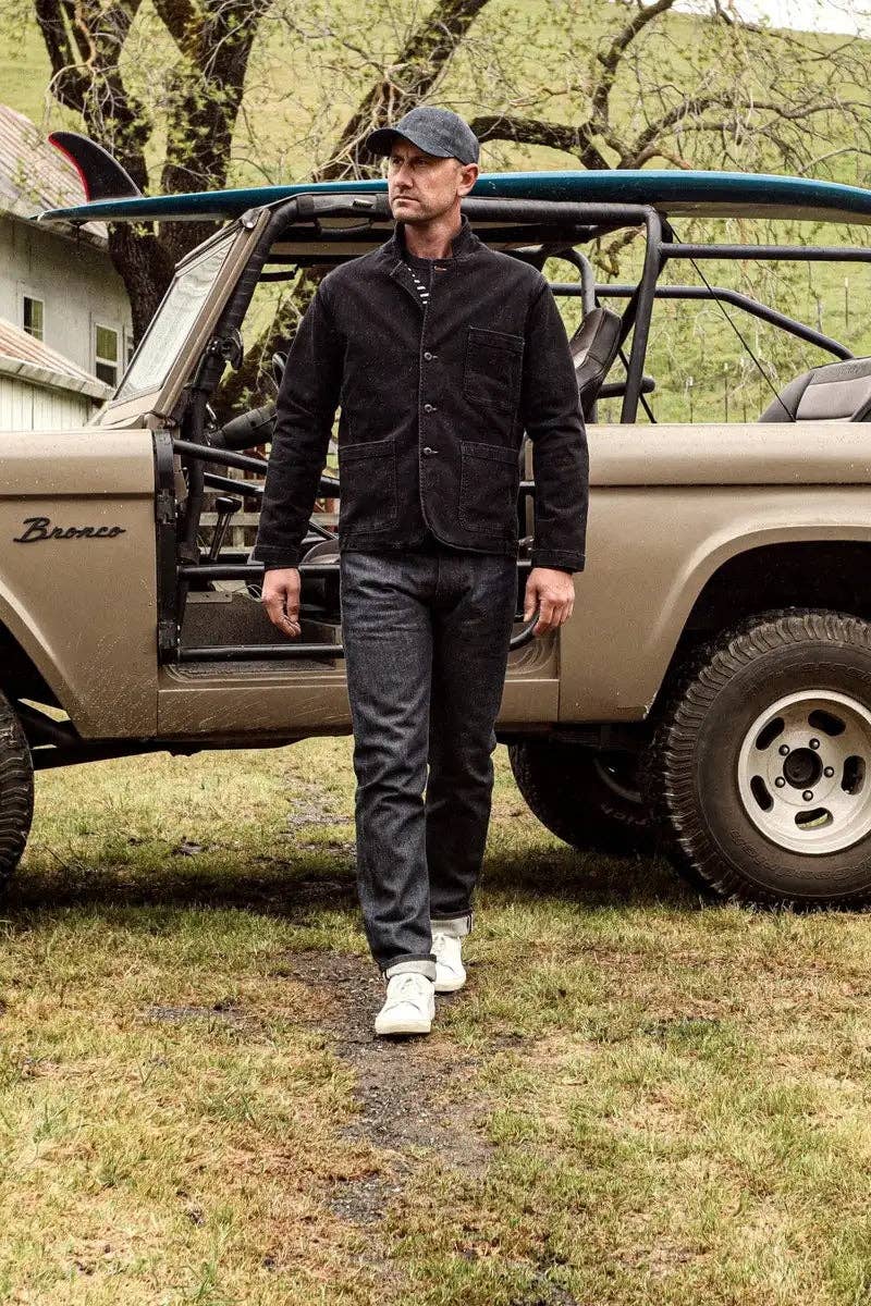 Men | Scout Blazer | Denim Chore Blazer - Black