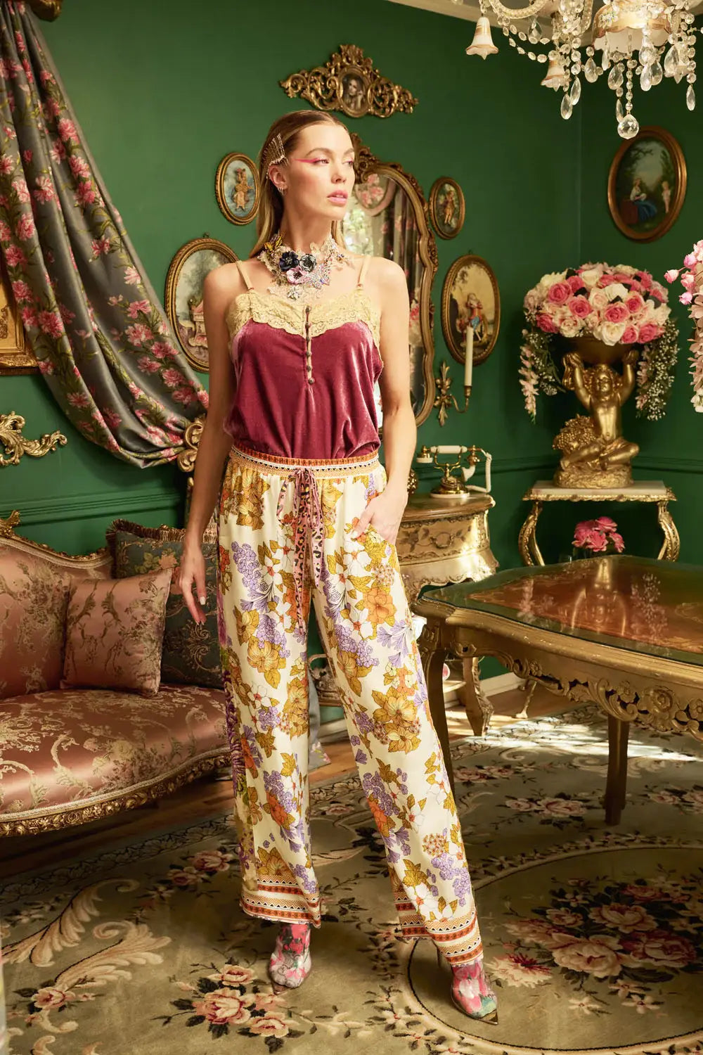 Golden Aurela Pants