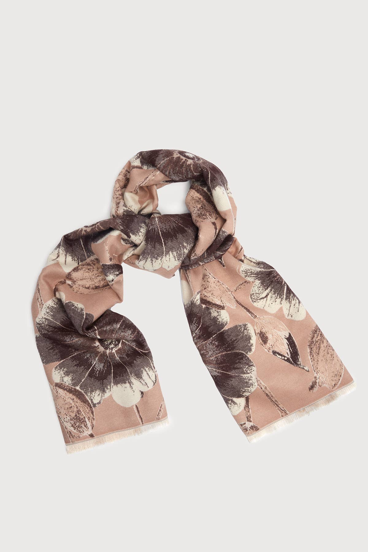 Reversible Blooming Botanical Scarf