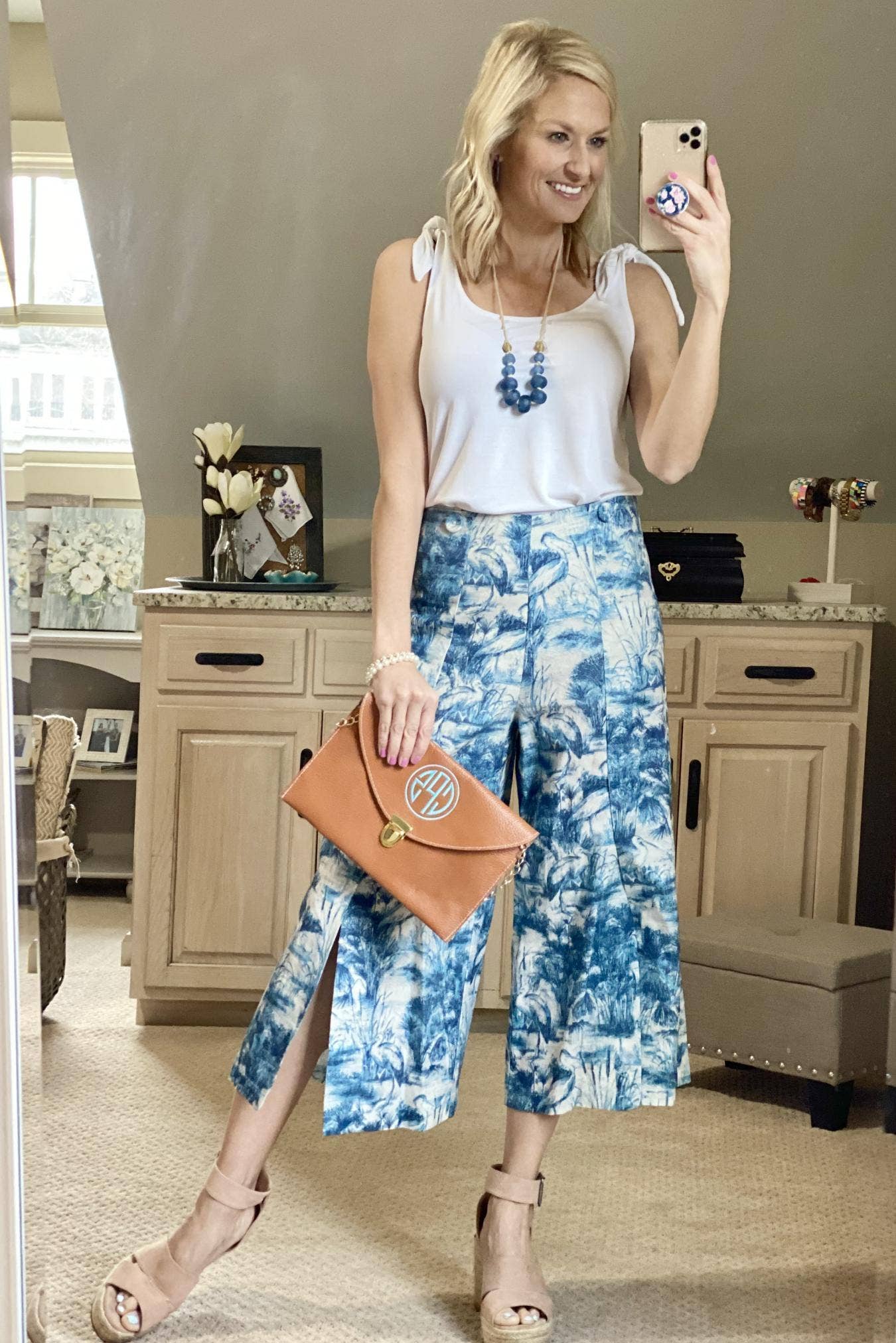 Duval Linen Pants - Blue Lagoon