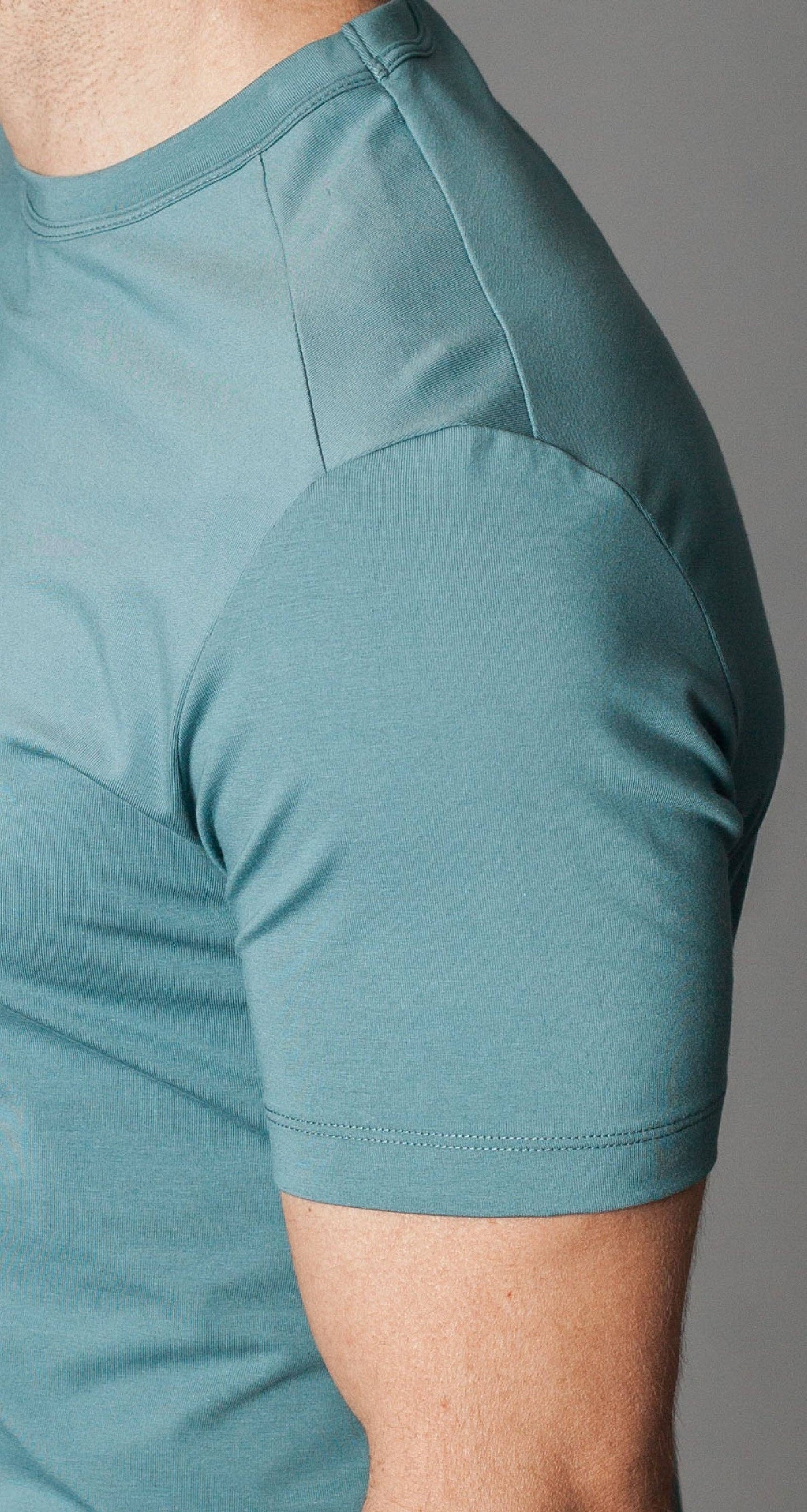 Buki + CINQO Crew Neck T-Shirt Blue Grey