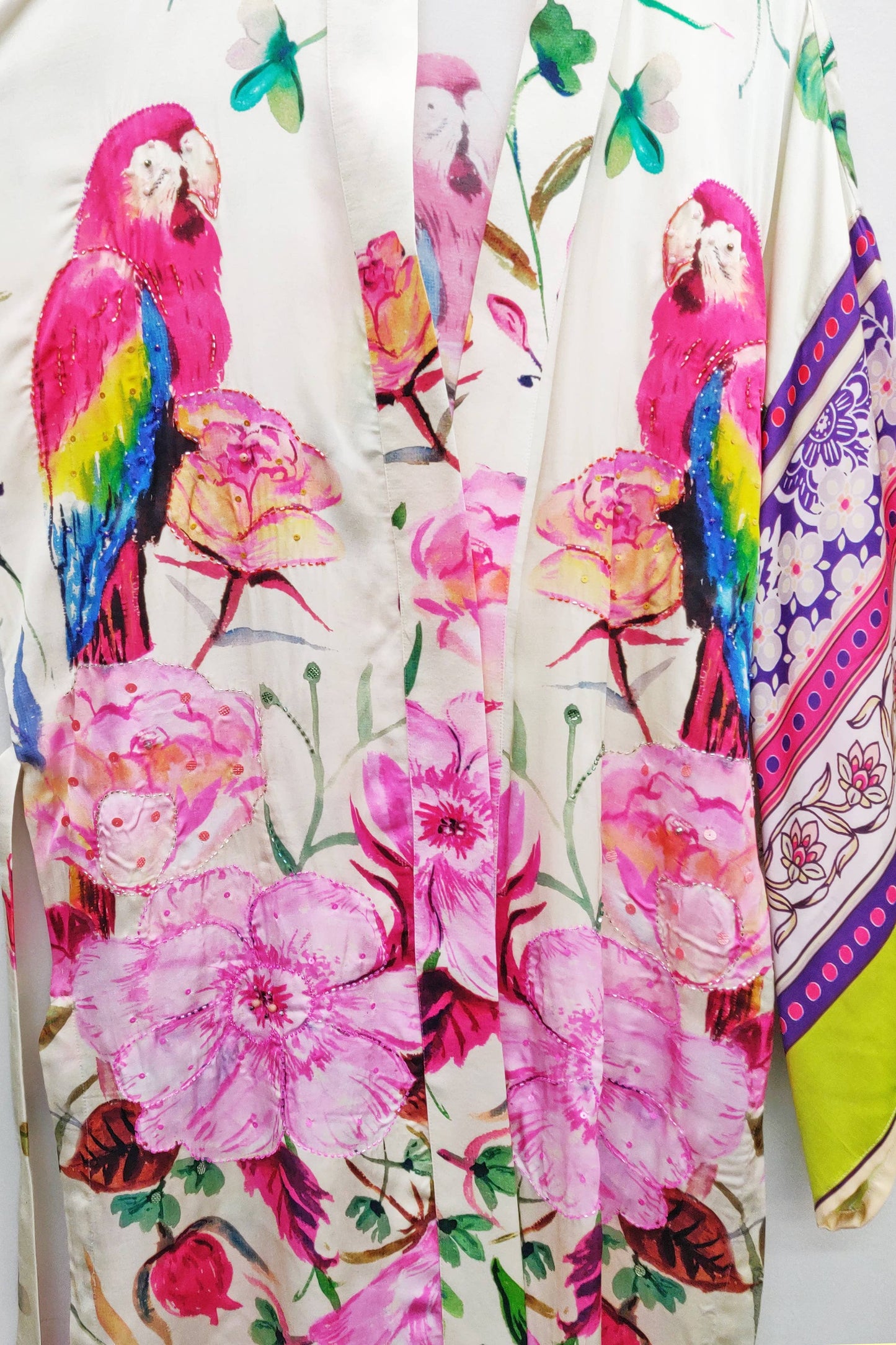 Tropical Mood Hand-beaded Kimono