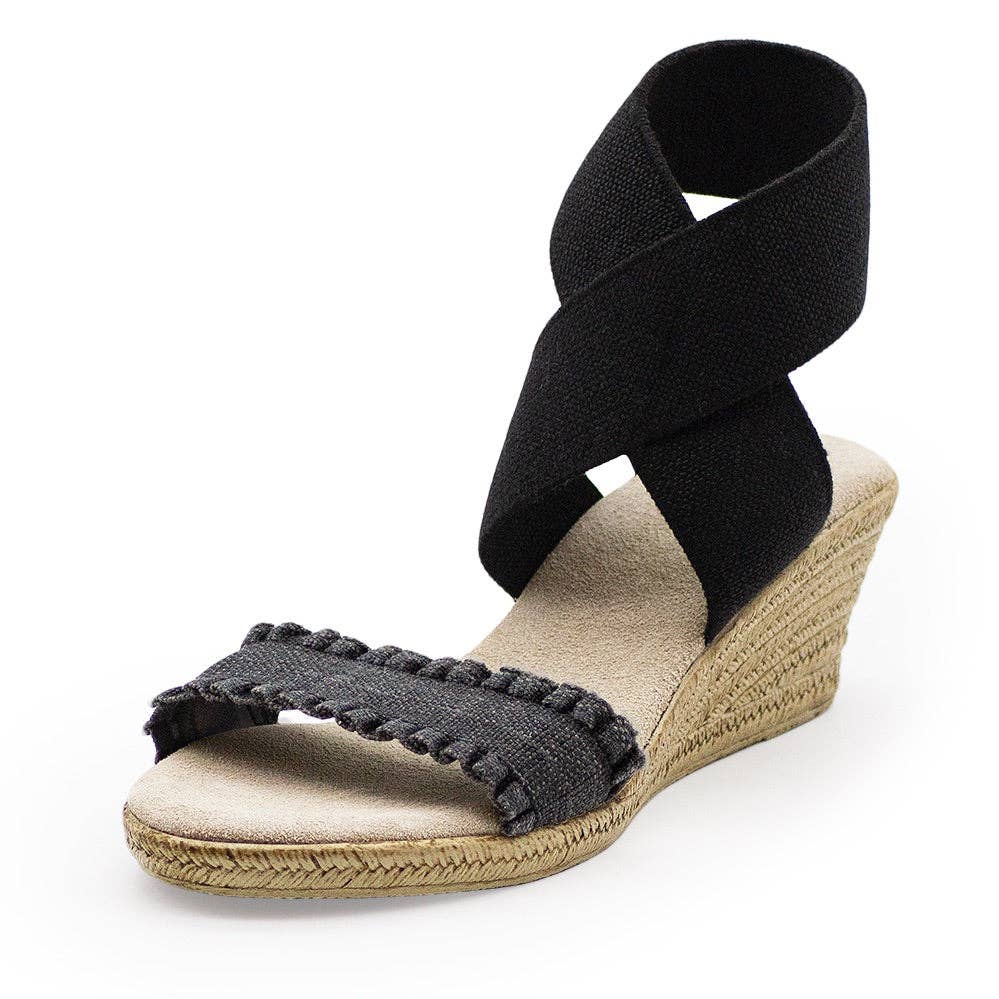 Carolina - Wrap-Up Ankle Espadrille Wedge